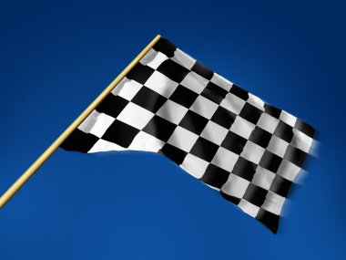Racing flag clipart
