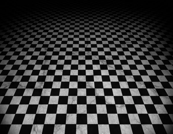Шахматный мраморный пол — стоковое фото
