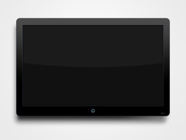 Flat screen TV clipart