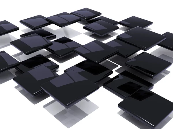 Abstracte zwarte tegels — Stockfoto
