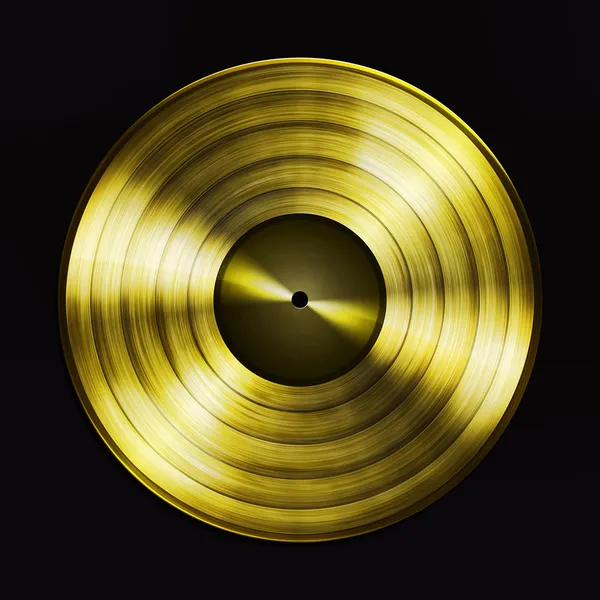 ゴールド レコード — ストック写真
