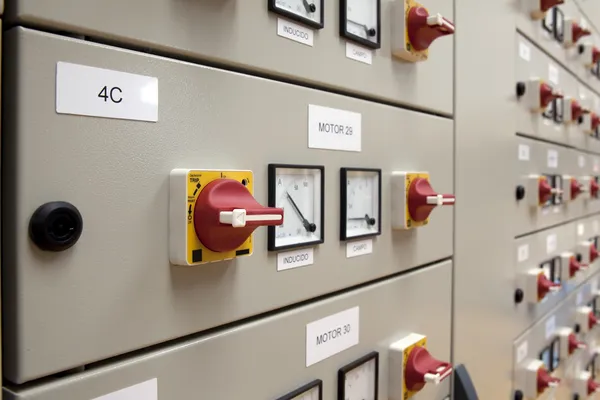 Cubicles electrical panel — Stock Photo, Image