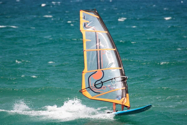 Windsurfer in the sea — Stock Photo, Image