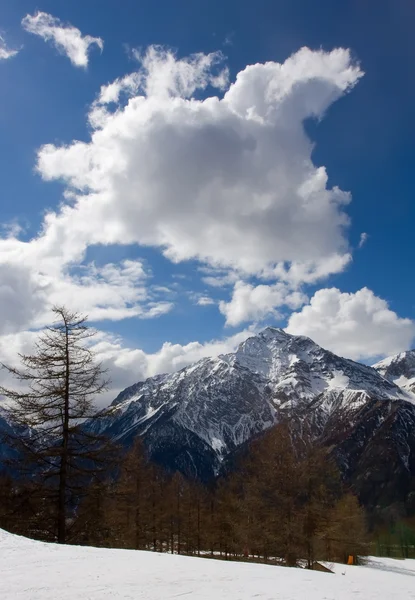 Montañas de invierno Fotos de stock libres de derechos