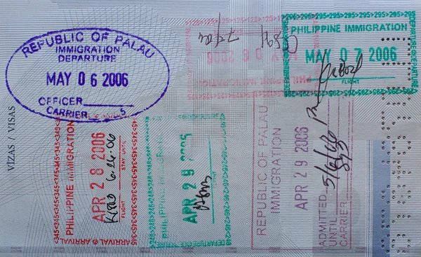 Passport Visas — Stock Photo, Image
