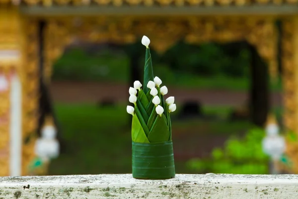 stock image Apologize cone made of banana leaves