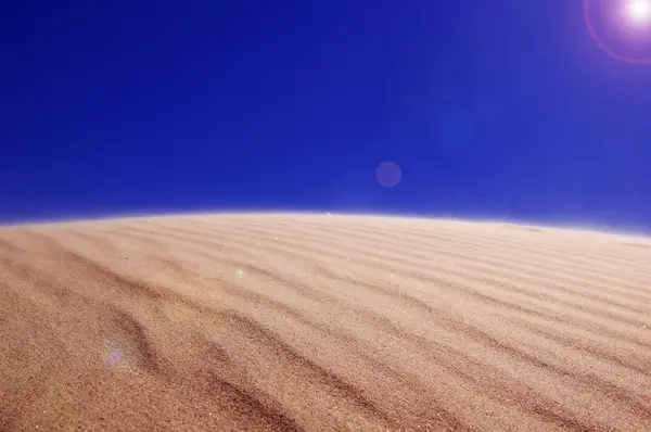 stock image Sandy waves and the blue sky