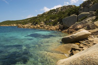 Beach in Sardinia clipart