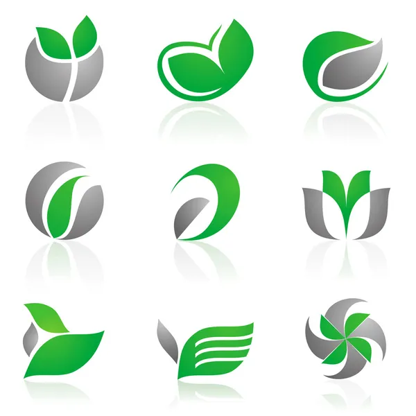 Blommig logotyper — Stock vektor