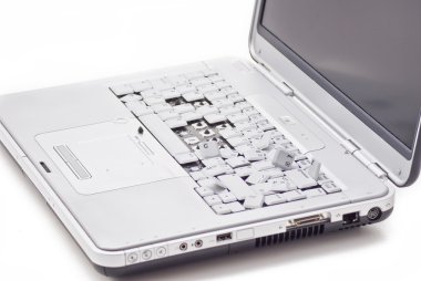 Damaged laptop clipart