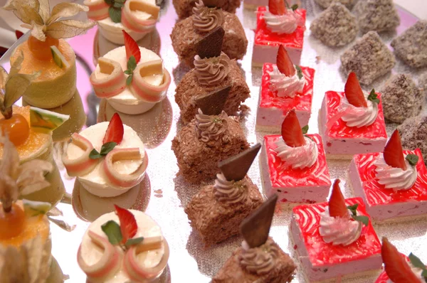 Desfile de bolos doces — Fotografia de Stock