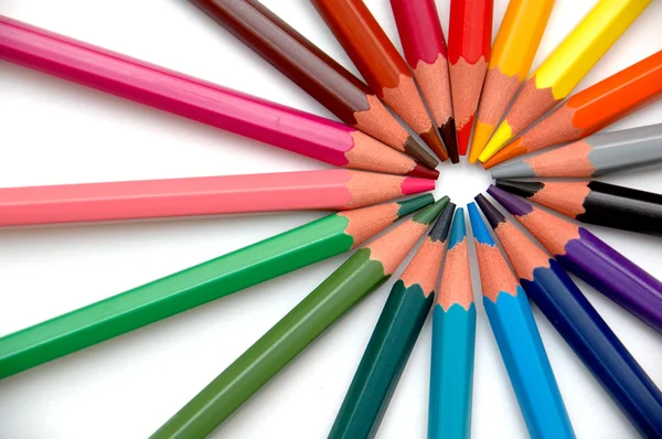 Lápis de arco-íris — Fotografia de Stock