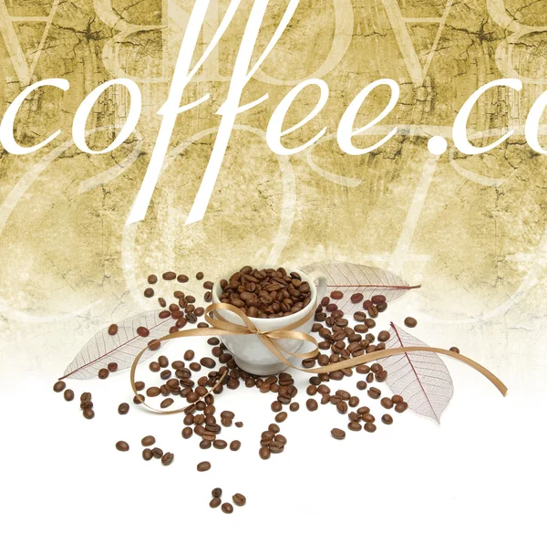 Karta upominkowa stylu kawy — Zdjęcie stockowe