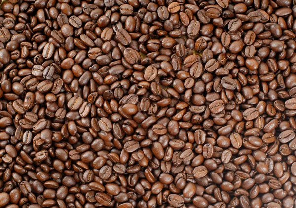 Pieczona fasola kawa tło — Zdjęcie stockowe
