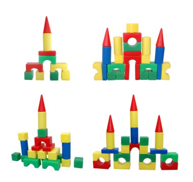 Box of bricks: castles clipart