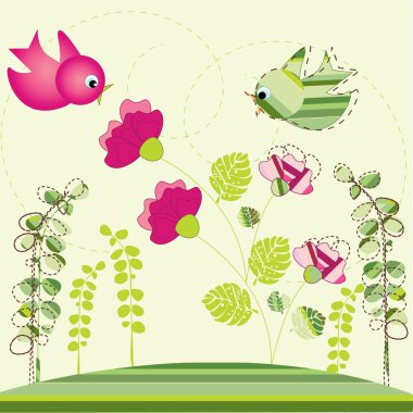 Floral design clipart