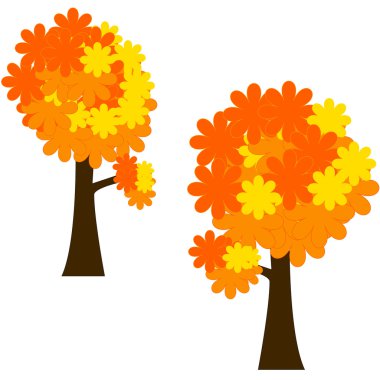 Autunm trees clipart