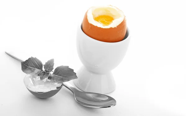 Weich gekochtes Ei — Stockfoto