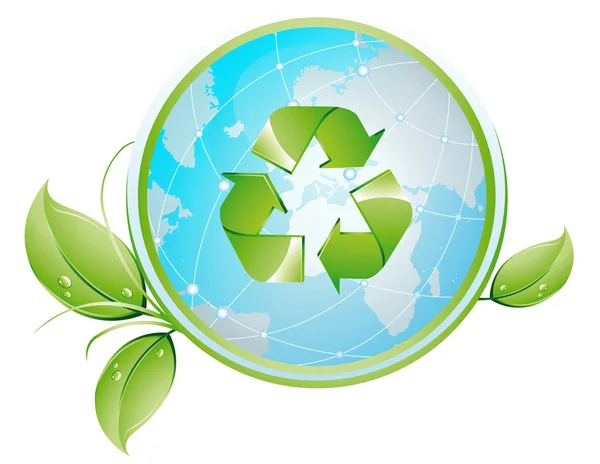 Świecie recykling — Wektor stockowy