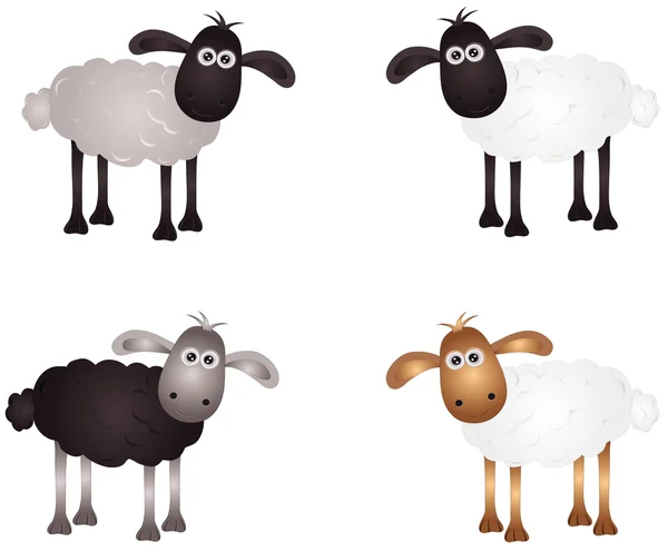 Moutons — Image vectorielle