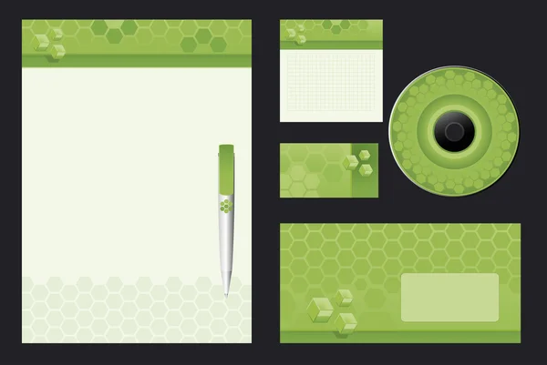 Modèle vert fond — Image vectorielle