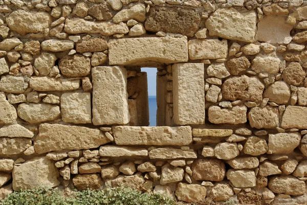 stock image Old fortress. Loophole