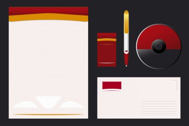 Red and orange vector background clipart