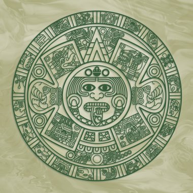 stilize Aztek takvimi