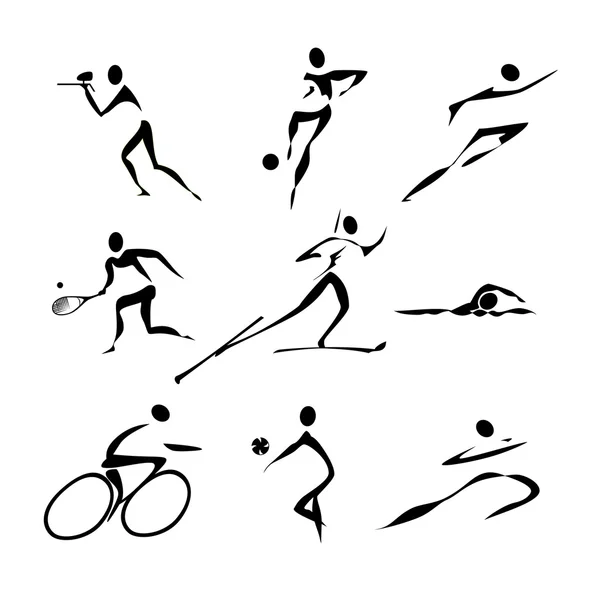 Sports icons collection — Stock Vector