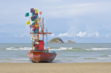 Tayland 'daki Hua Hin plajı.