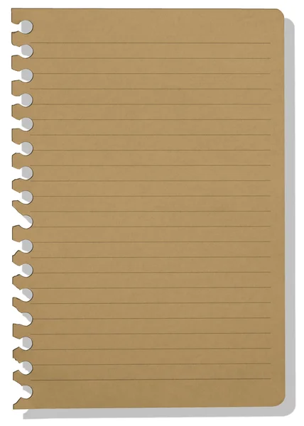 Brown note paper — Stock Photo, Image