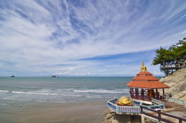 Tayland 'daki Hua Hin plajı.