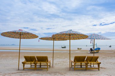 Tayland 'daki Hua Hin plajı.