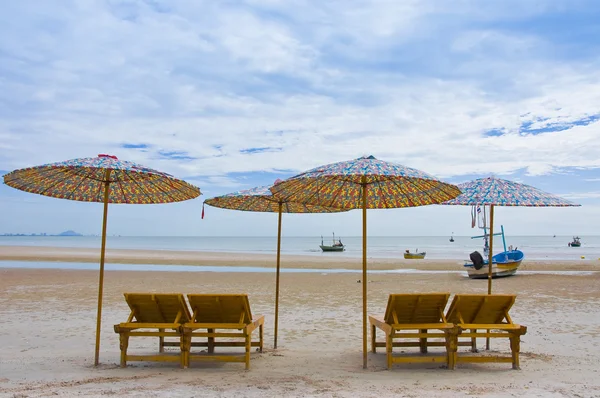 Praia de Hua Hin na Tailândia — Fotografia de Stock