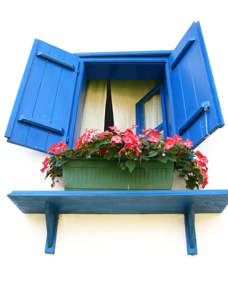 Blue window — Stock Photo, Image