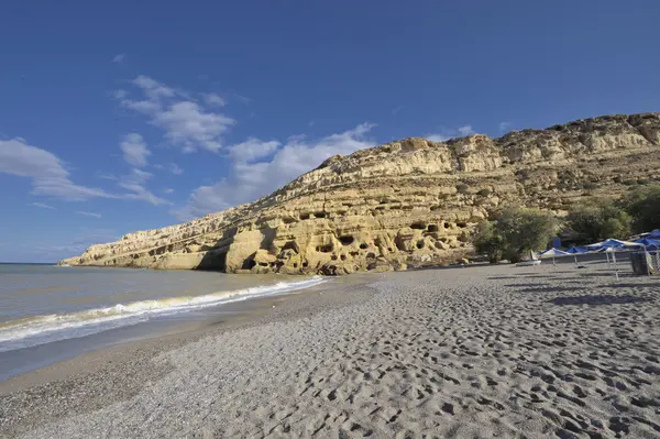 Matala （クレタ島、ギリシャ) ロイヤリティフリーのストック写真