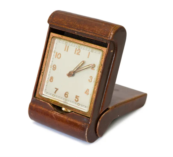 Vintage square clock Stock Photo