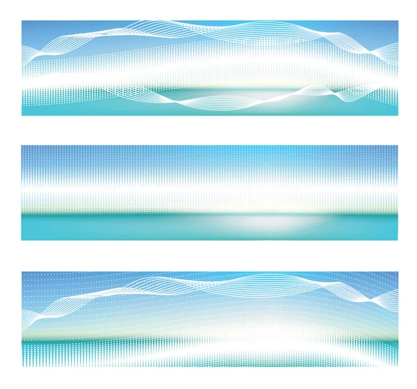 stock vector Abstract blue banner