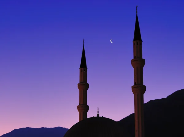 Mesquita ao pôr do sol — Fotografia de Stock