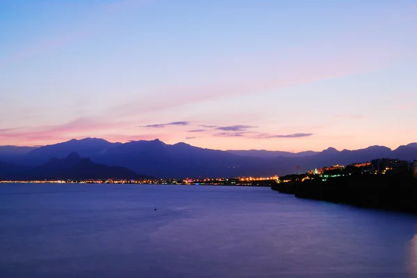 Stock image Colorful dusks over Antalya, Turkey