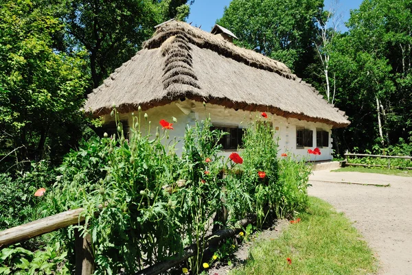Tradycyjna wioska ukraiński dom — Zdjęcie stockowe