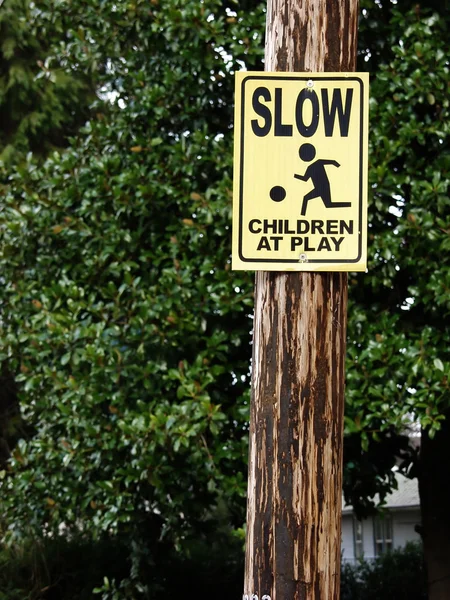 Crianças lentas no sinal do jogo Imagens Royalty-Free