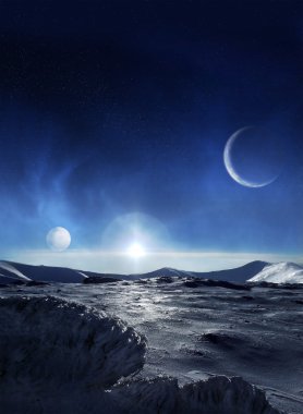 Ice planet clipart