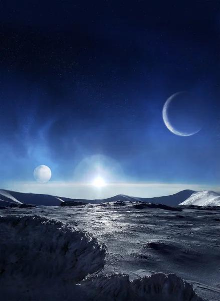 얼음 행성 — 스톡 사진