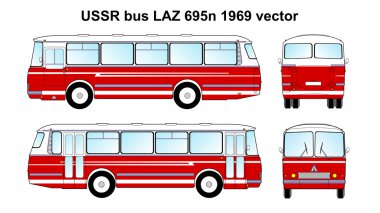 LAZ 695n 1969 vector clipart