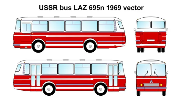 Laz 695n 1969 vektor — Stock vektor