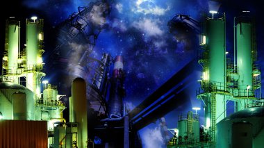 Industrial night clipart