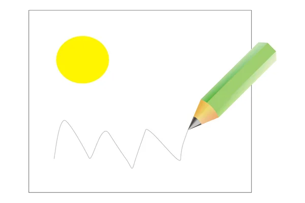 Kresba tužkou — Stockový vektor