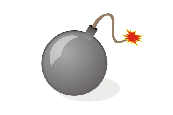 stock vector Black bomb