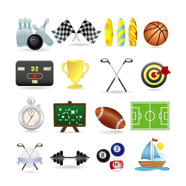 Conjunto de ícones esporte — Vetor de Stock